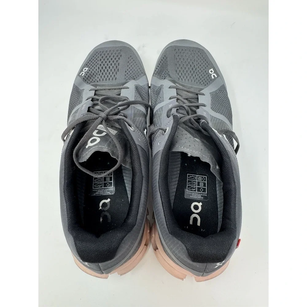 Women's‎ ON Cloudflow Running Shoes In Rock|Rose Charcoal Gray Size 11